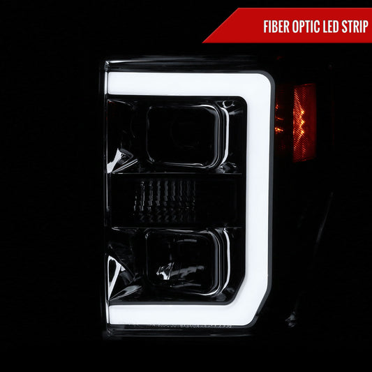 2009 Ford F-250 F-350 F-450 Spec-D chrome aftermarket headlights