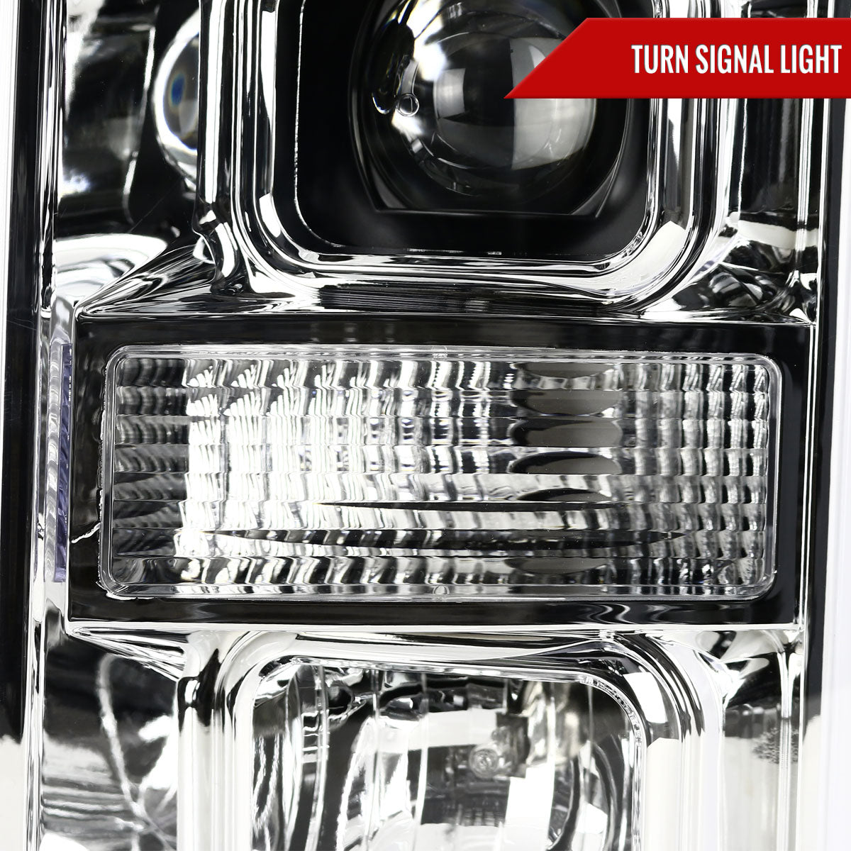 Spec-D 08 Ford F-250 F-350 F-450 chrome headlights