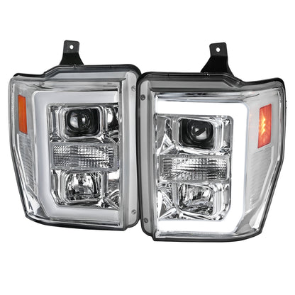 Spec-D 2008 Ford F-250 F-350 F-450 chrome headlights upgrade