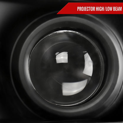 Spec-D 2008-2010 Ford F-250/F-350/F-450/F-550 Super Duty Projector w/ LED Sequential Turn Signal Black Headlights