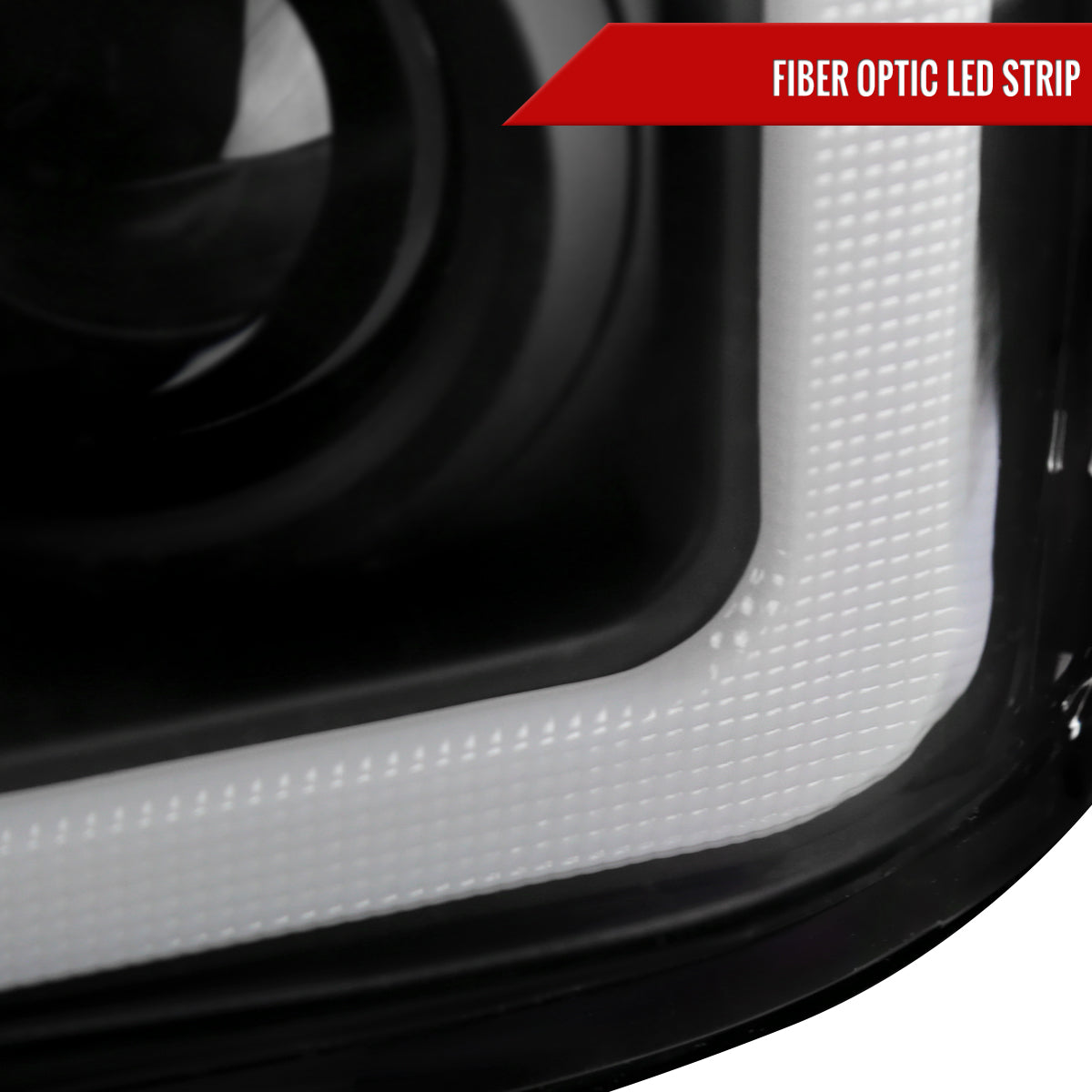 Spec-D 2008-2010 Ford F-250/F-350/F-450/F-550 Super Duty Projector w/ LED Sequential Turn Signal Black Headlights