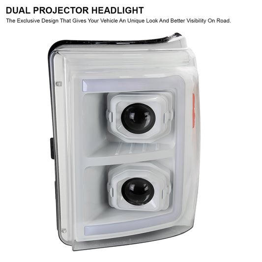 2012 F-250 F-350 F-450 F-550 Spec-D aftermarket headlights