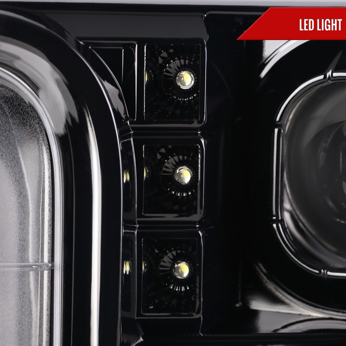 Spec-D 2018 Ford F-250 F-350 F-450 black custom headlights