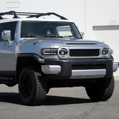 Spec-D 2007-2014 Toyota FJ Cruiser SEQ Projector Black Headlights