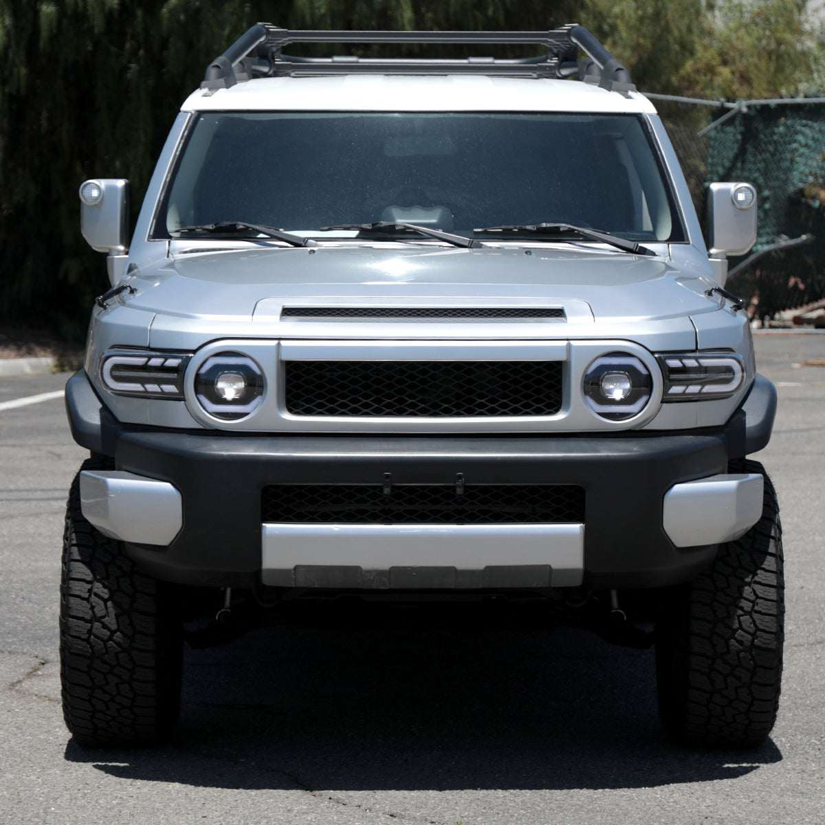 Spec-D 2007-2014 Toyota FJ Cruiser SEQ Projector Black Headlights