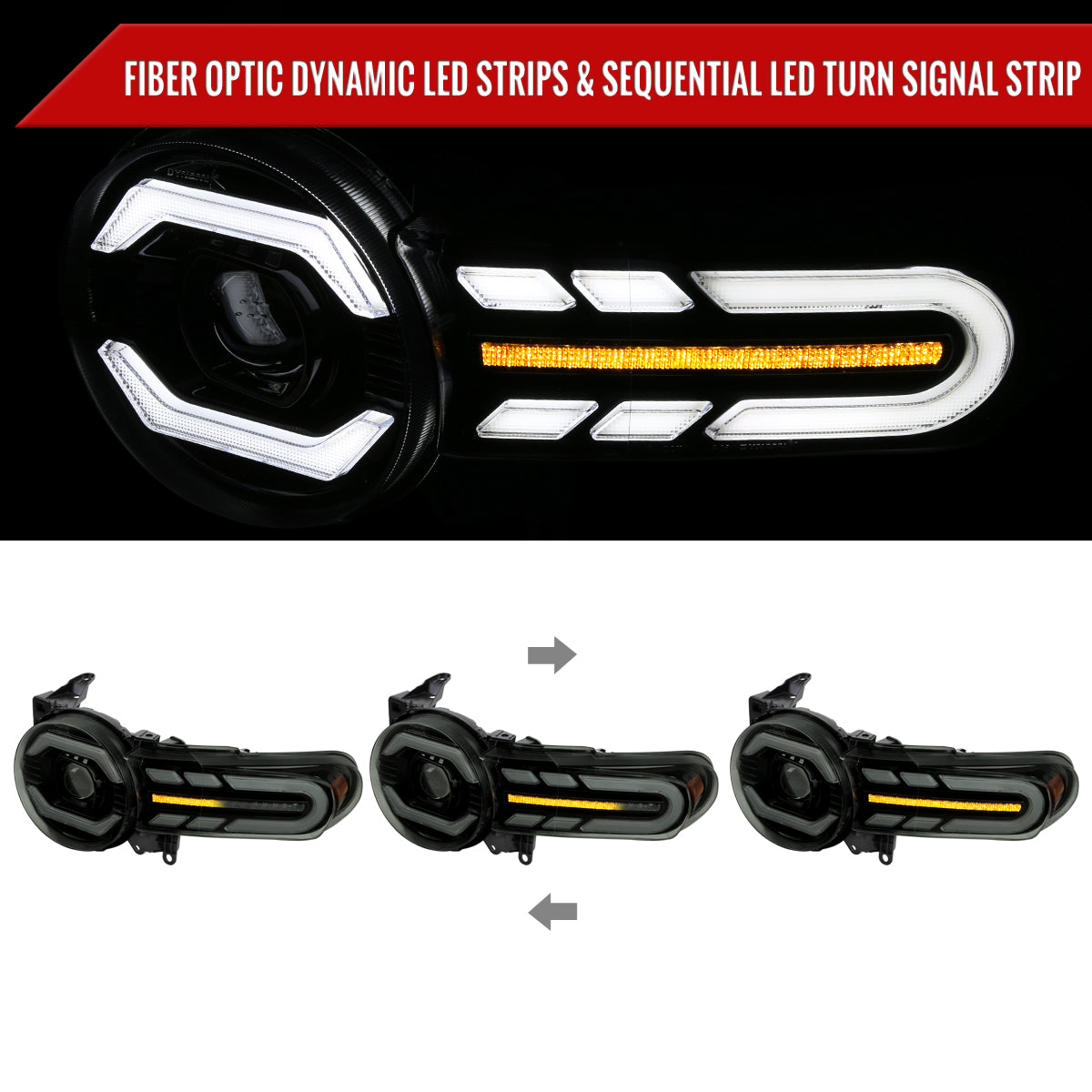 2008 FJ Cruiser Spec-D black aftermarket headlights