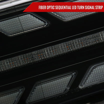Spec-D 07 FJ Cruiser black LED headlights