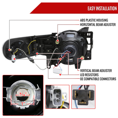 08 FJ Cruiser Spec-D black sequential headlights