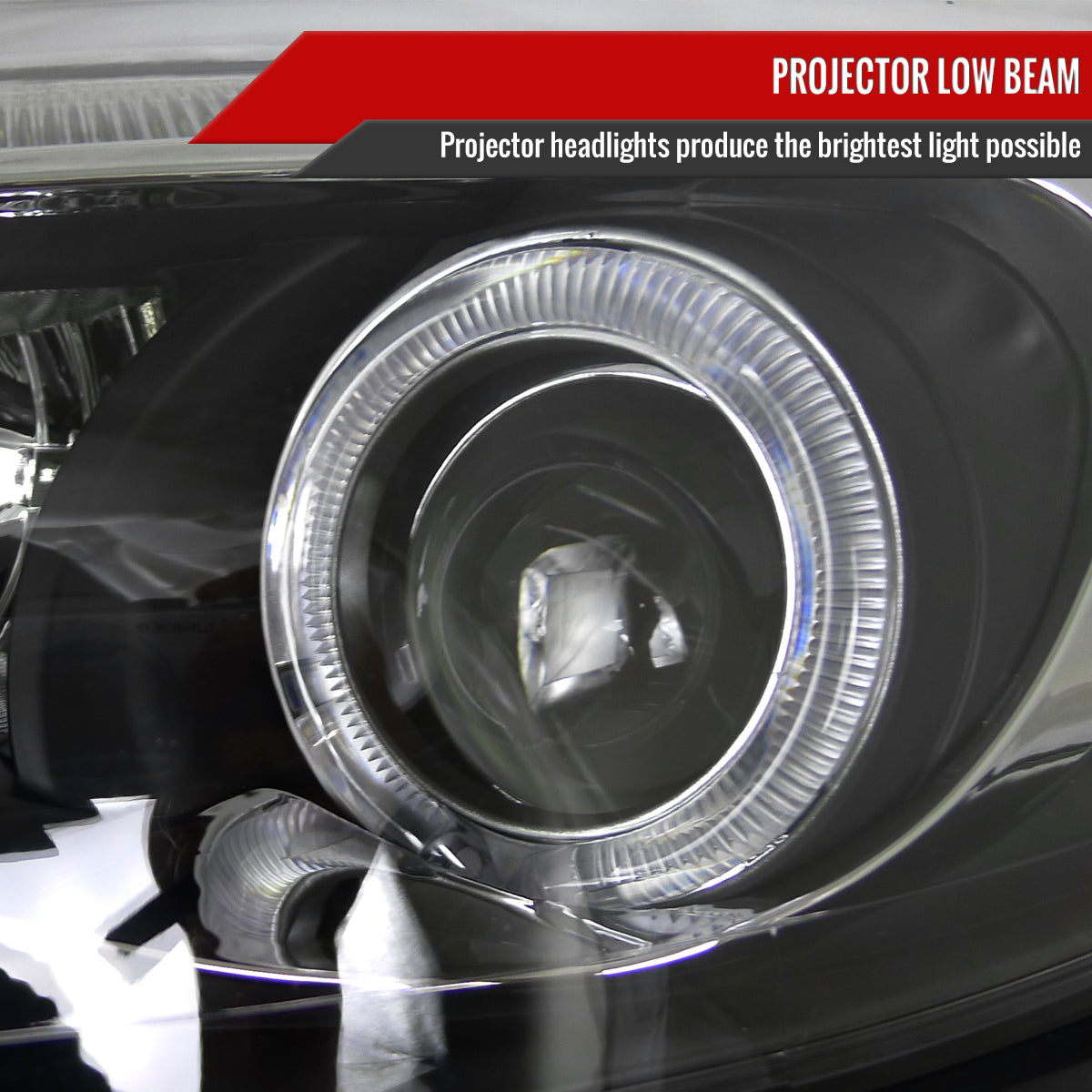 Spec-D 2014 Ford Focus Strip black headlights