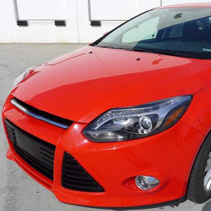 Spec-D 13 Ford Focus Strip black headlights