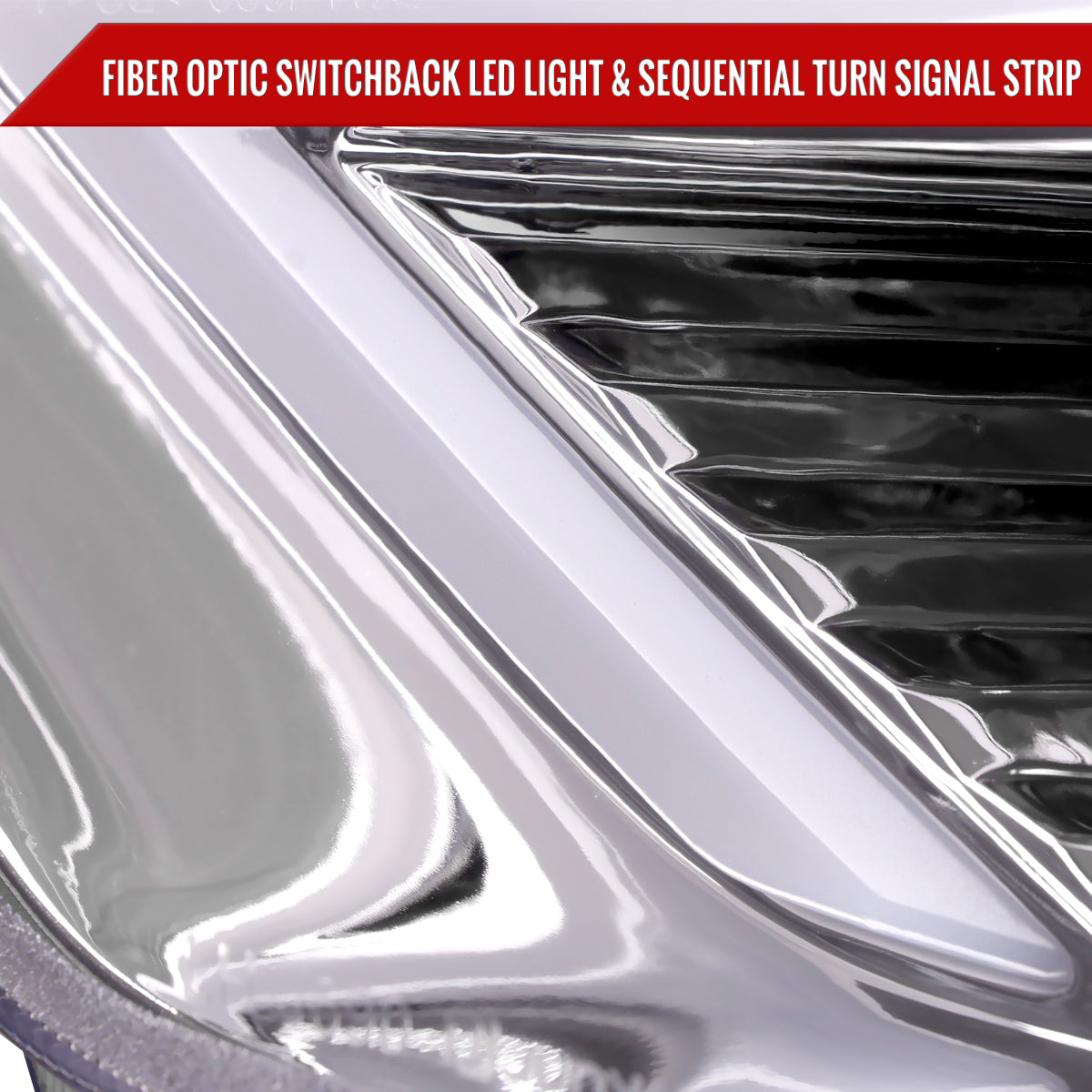 Spec-D 2013 Ford Fusion chrome custom headlights