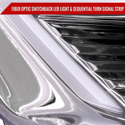 Spec-D 2013 Ford Fusion chrome custom headlights