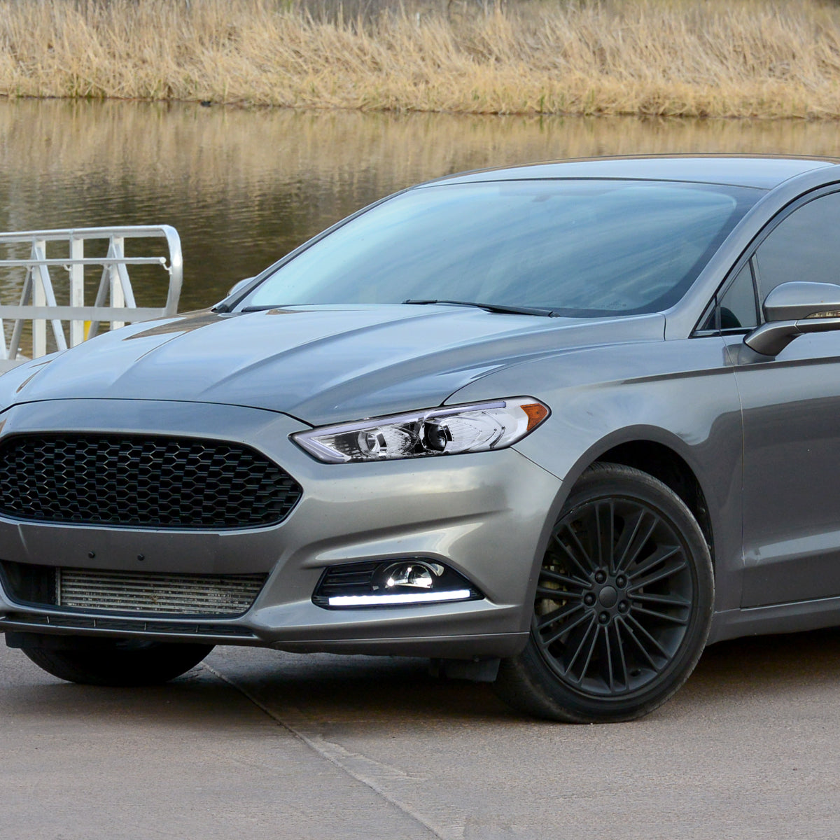 Spec-D 13 Ford Fusion chrome headlights