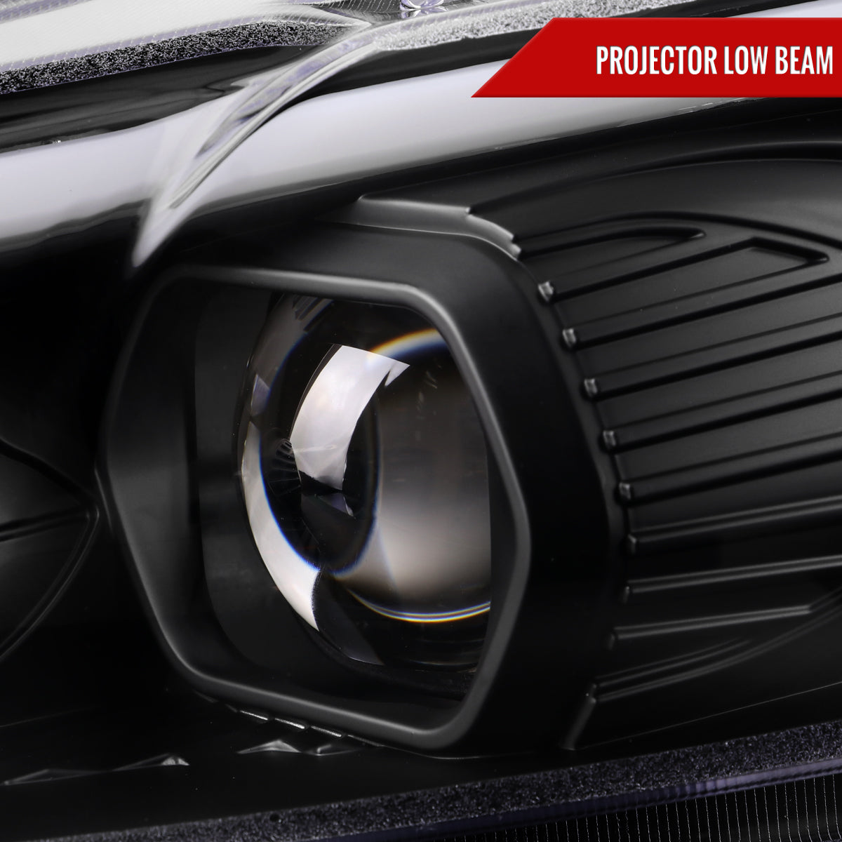 Spec-D 2015 Ford Fusion black sequential headlights