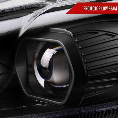 Spec-D 2015 Ford Fusion black sequential headlights