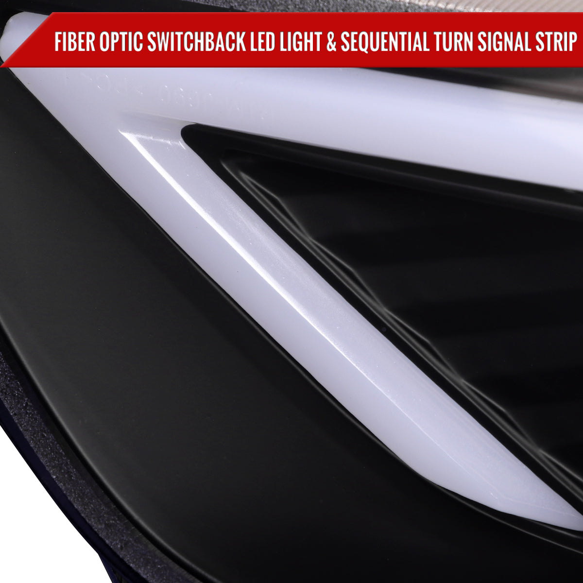 Spec-D 2013 Ford Fusion black custom headlights
