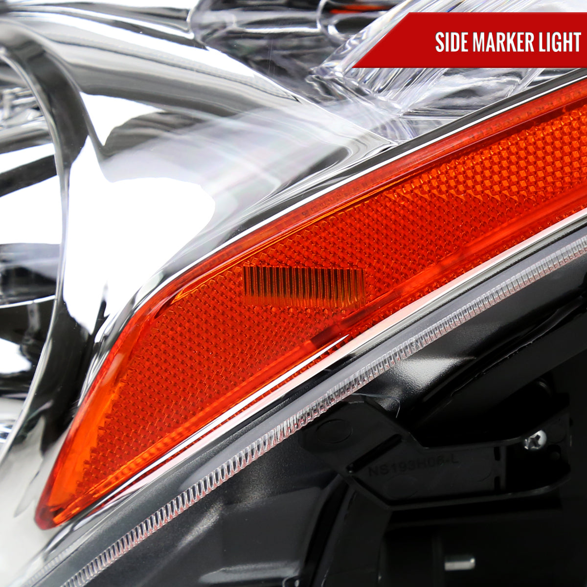 Spec-D 08 G37 Q60 2DR OE chrome headlights