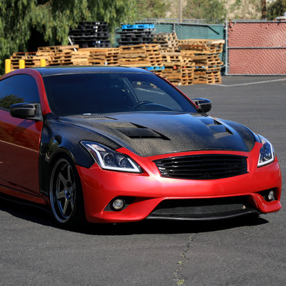 Spec-D 2008-2013 Infiniti G37/2014-2015 Q60 2DR/Convertible Sequential Switchback LED Turn Signal Projector Black Headlights