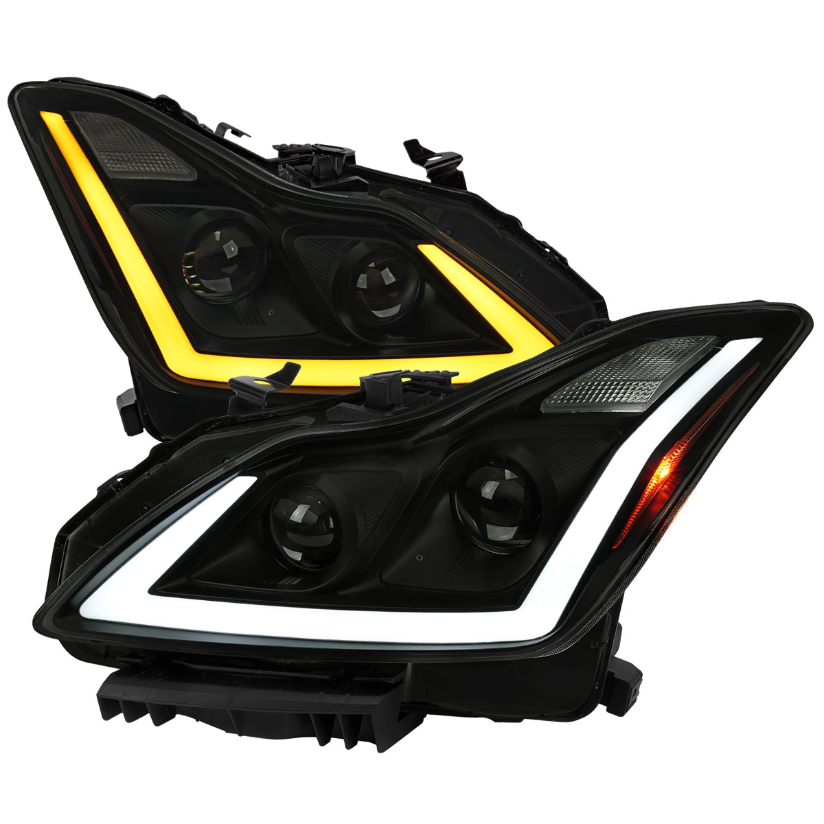 Spec-D 2008 G37 Q60 2DR Pro black headlights upgrade