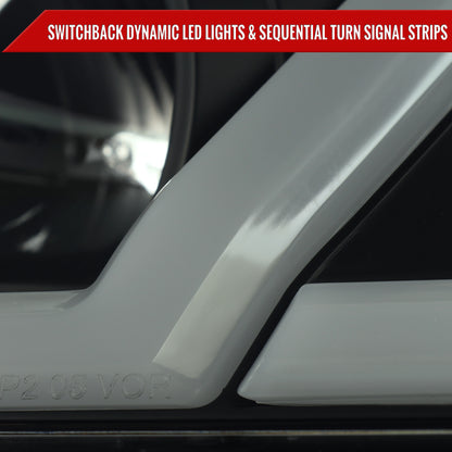 Spec-D 05 Pontiac G6 StripSEQ black LED headlights