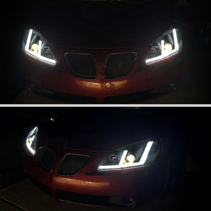 Spec-D 09 Pontiac G6 StripSEQ black headlights