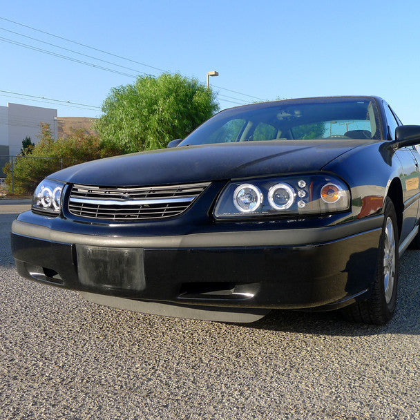 Spec-D 00-05 Chevy Impala Halo Projector HeadLights -Black