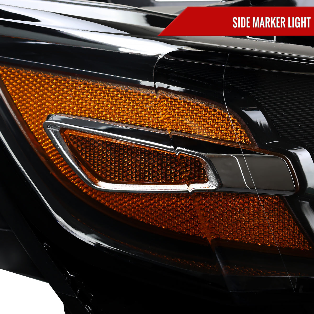 Spec-D 2018 Impala OE Pro - jet black passenger-side custom headlights