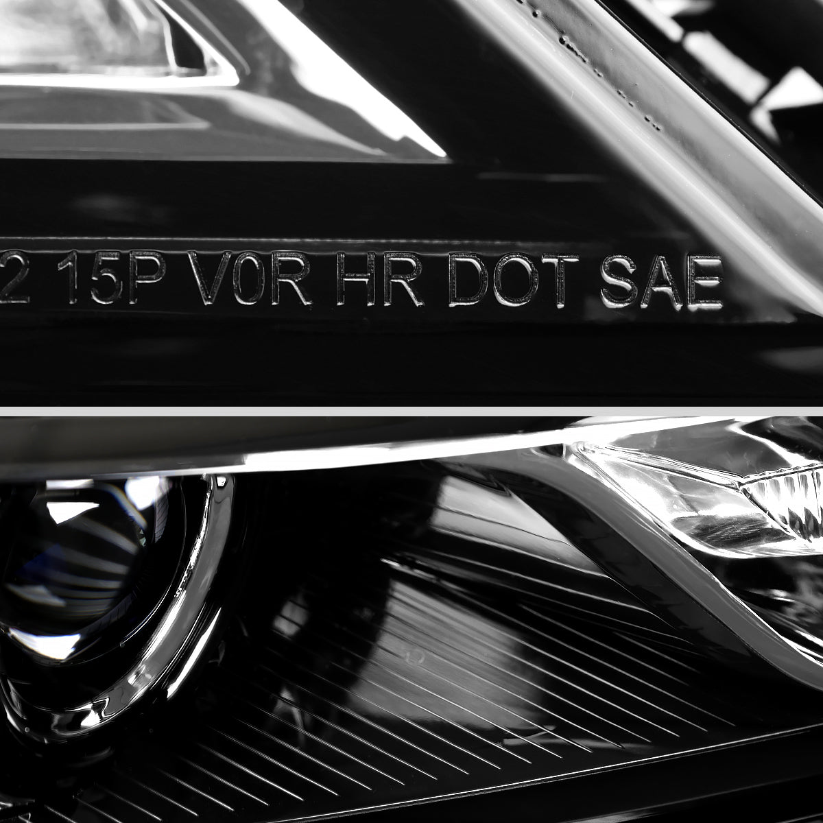 Spec-D 14 Impala OE Pro - jet black passenger-side headlights