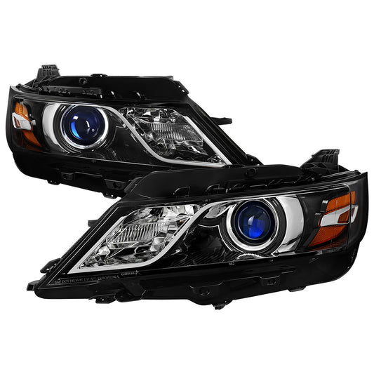 Spec-D 2014-2020 Chevy Impala OE Style Projector Jet Black Headlights