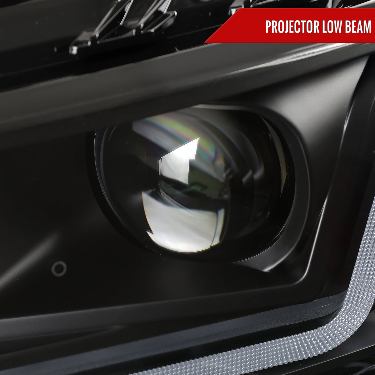 2017 Chevy Impala Full Spec-D black DRL sequential LED headlights