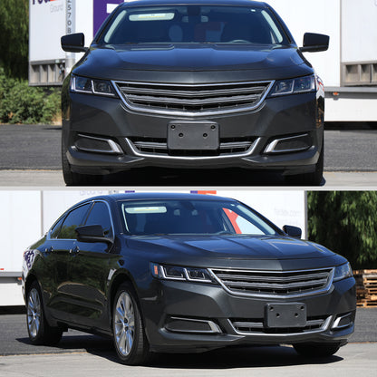 Spec-D 18 Chevy Impala Full black sequential LED headlights