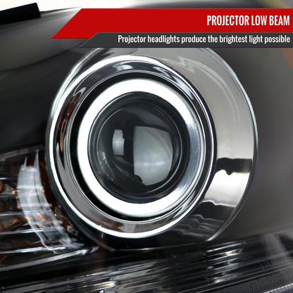 Spec-D 2006-2010 Lexus IS250/IS350 LED Projector w/ Sequential Turn Signals Black Headlights