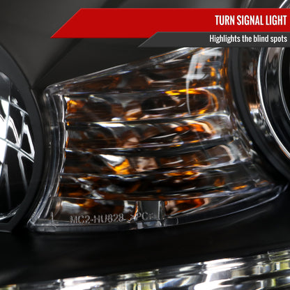 Spec-D 2006-2010 Lexus IS250/IS350 LED Projector w/ Sequential Turn Signals Black Headlights