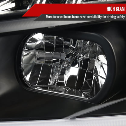 Spec-D 2008-2012 Chevrolet Malibu LS LT LTZ Hybrid LED Bar Projector Black Headlights