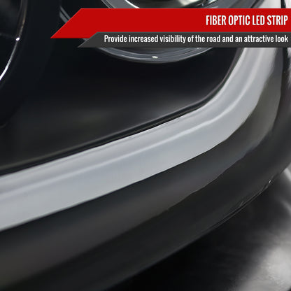 Spec-D 2008-2012 Chevrolet Malibu LS LT LTZ Hybrid LED Bar Projector Black Headlights