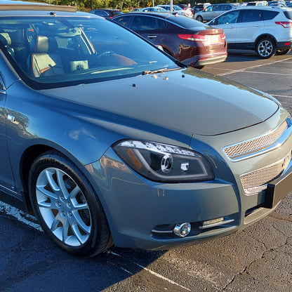 Spec-D 2008-2012 Chevrolet Malibu LS LT LTZ Hybrid LED Bar Projector Black Headlights