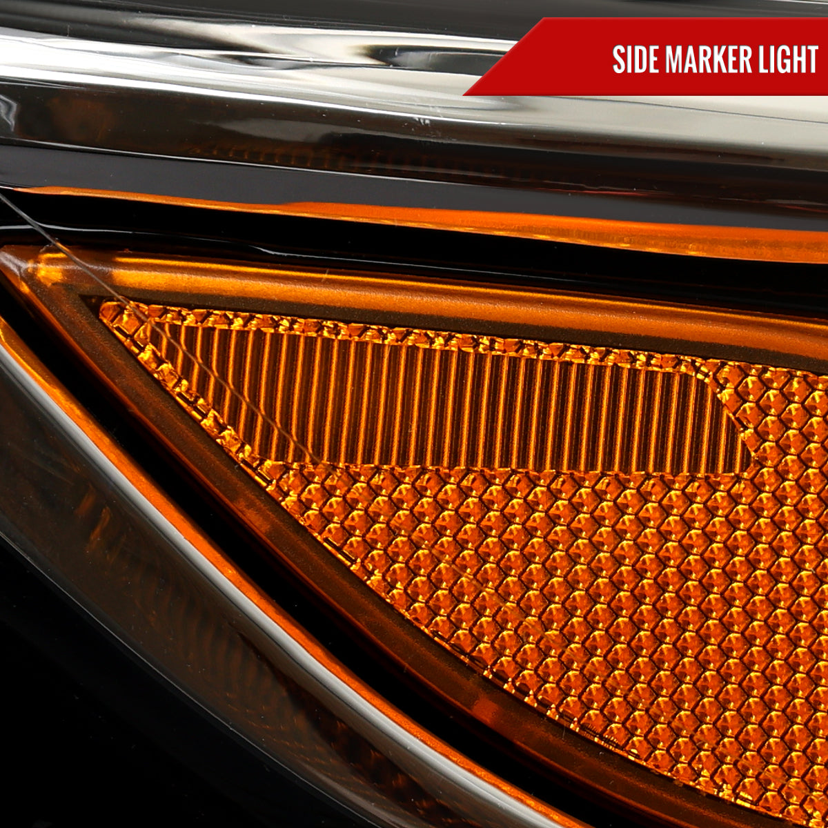 Spec-D 2023 Malibu OE Pro Right black passenger-side custom headlights