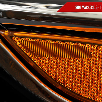 Spec-D 2023 Malibu OE Pro Right black passenger-side custom headlights