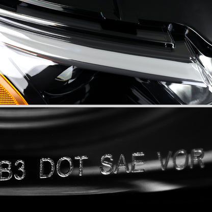 Spec-D 19 Malibu OE Pro Right black passenger-side headlights