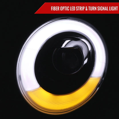 2008 Mini Cooper R55 R56 Spec-D black aftermarket headlights