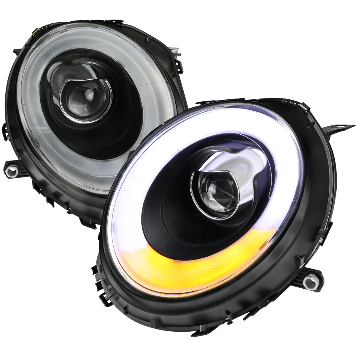 Spec-D 2007-2015 Mini Cooper R55 R56 R57 R58 R59 Projector Black Headlights