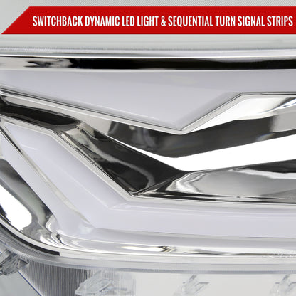 Spec-D 2016 Mustang Shelby HID Pro chrome custom headlights