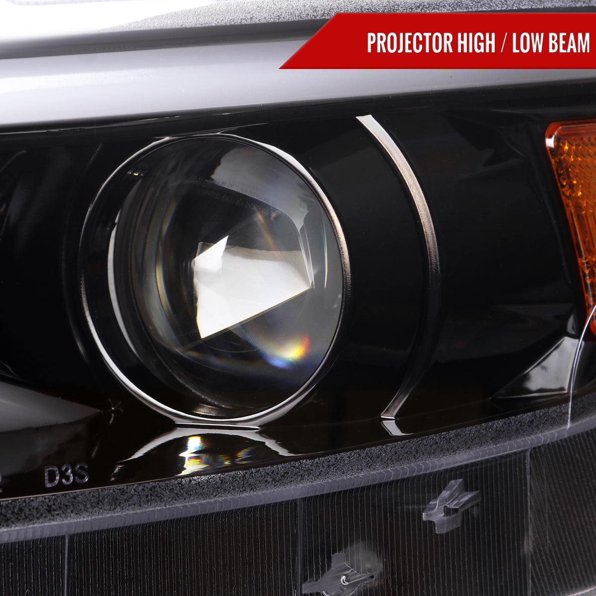 Spec-D 2017 Ford Mustang HID-Type black sequential headlights