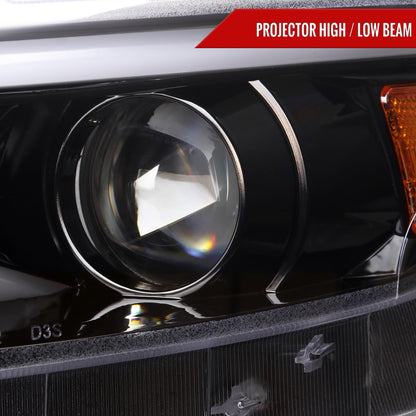 Spec-D 2017 Ford Mustang HID-Type black sequential headlights