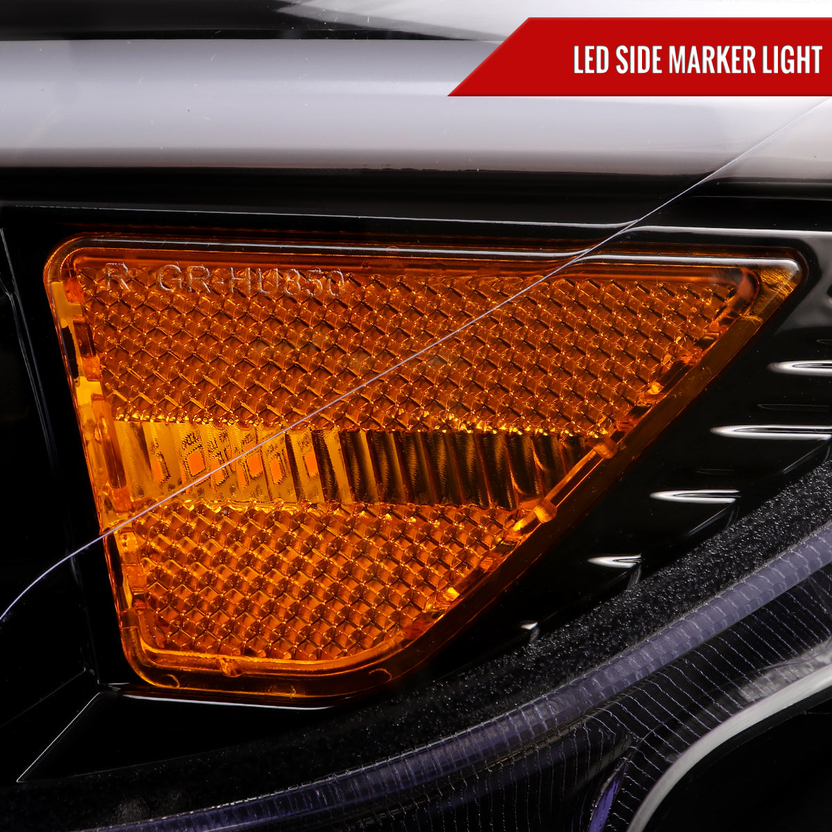 Spec-D 15 Ford Mustang HID-Type black LED headlights