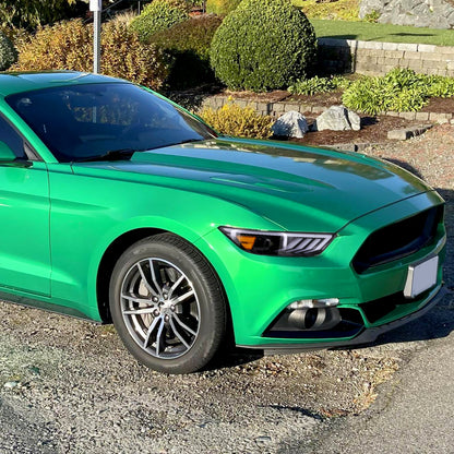 Spec-D 16 Ford Mustang HID-Type black headlights