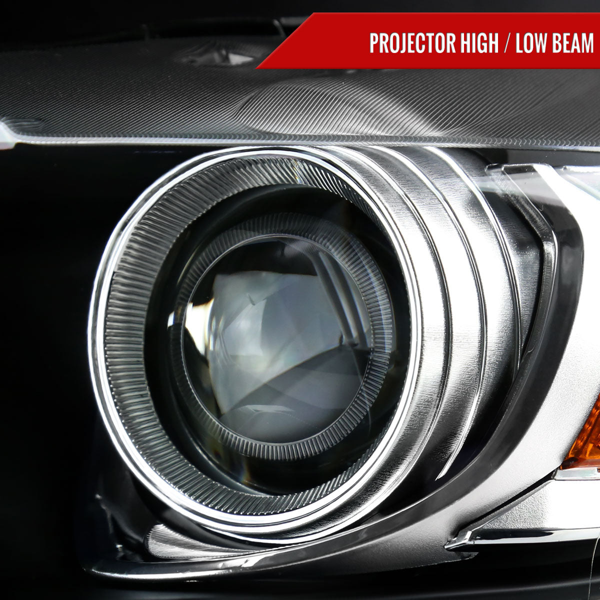 2015 Mustang Shelby Strip Xenon Spec-D black headlights