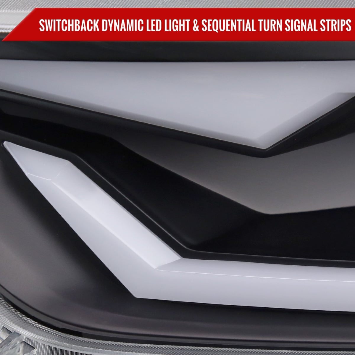Spec-D 2016 Mustang Shelby HID Xenon black custom headlights
