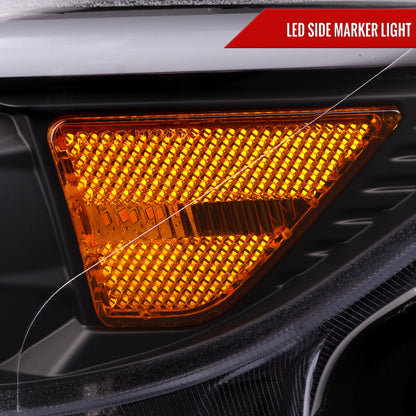 Spec-D 15 Ford Mustang HID-Type black LED Projector Headlights