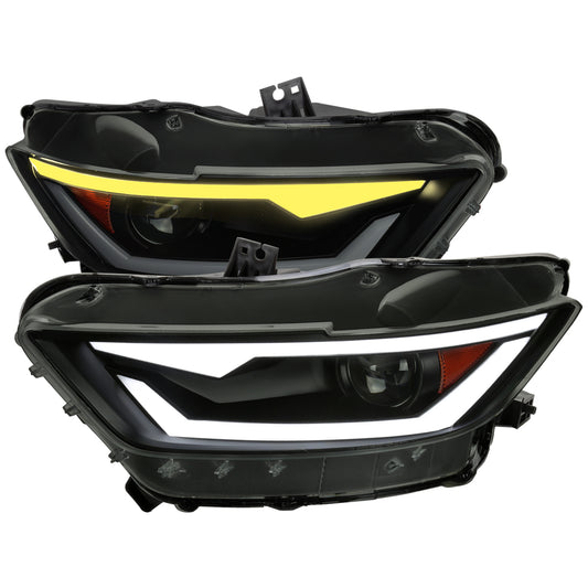 Spec-D 2015 Mustang Shelby HID Pro smoked headlights upgrade